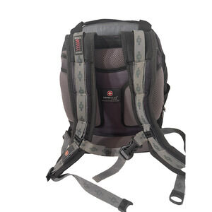 Swiss Gear by Wenger Laptop Backpack Black/Gray Durable Travel Bag Authentic